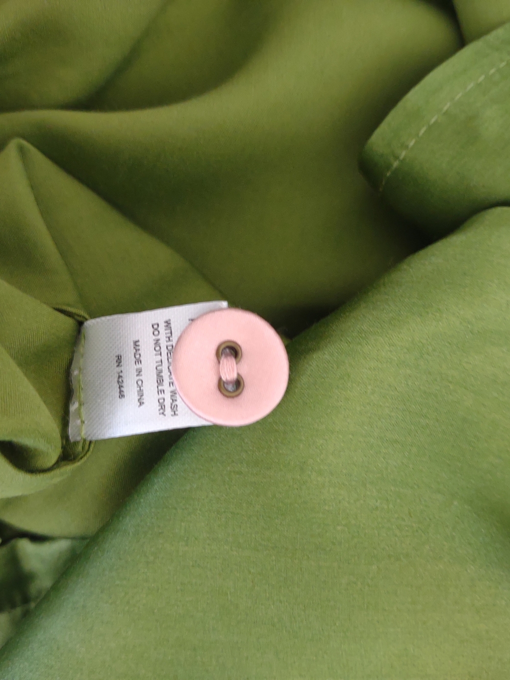 MORGAN LANE Ruthie and Chantal Green Embroidered Silk Blend PJ Top . - Picture 8 of 11
